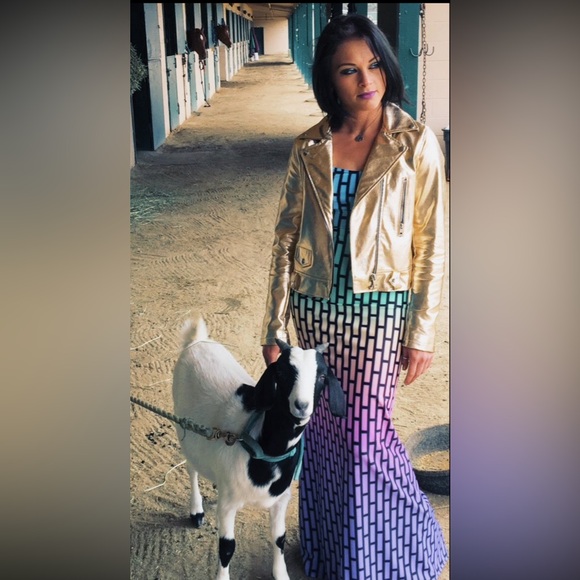 A Custom Alice Vandy(Planet Vandy) Mermaid Fitted Maxi Dress - Picture 2 of 13